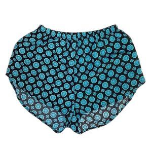Lounge Shorts with Blue Flowers